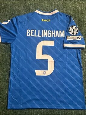 Bellingham #5 Real Madrid 25/26 Third Jersey Fan Version Size Medium